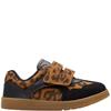 CLARKS KIDS STRAP TRAINER - LEOPARD ANIMAL PRINT